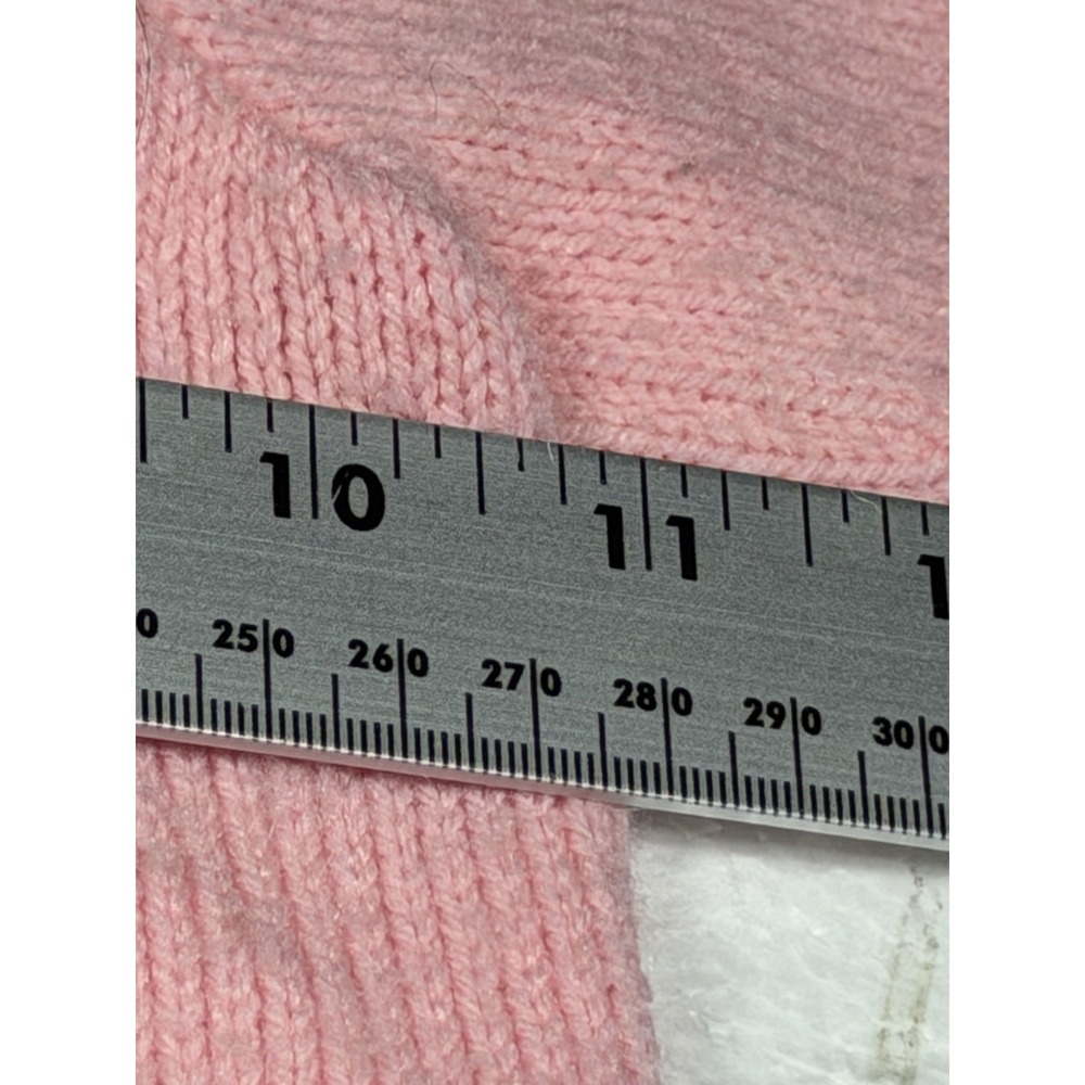 Toddler Baby Sweater HANDMADE CROCHETED "Jesus Loves Me" Pink 2T Church God - Picture 8 of 8